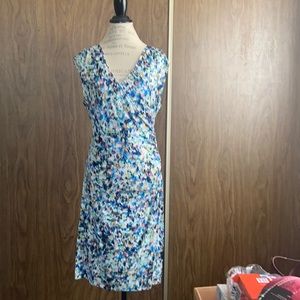Faux wrap Ann Taylor dress multi color size L